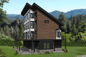 Modern House Plan #940-00465 Elevation Photo