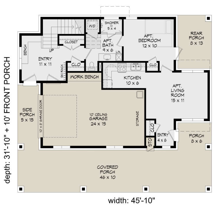 House Plan House Plan #26604 Drawing 1