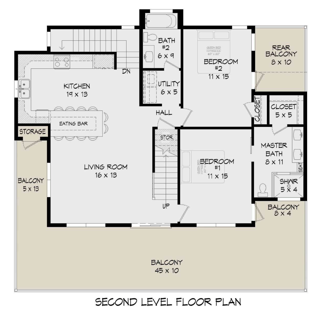 Second Floor for House Plan #940-00465