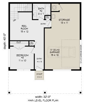 First Floor for House Plan #940-00466