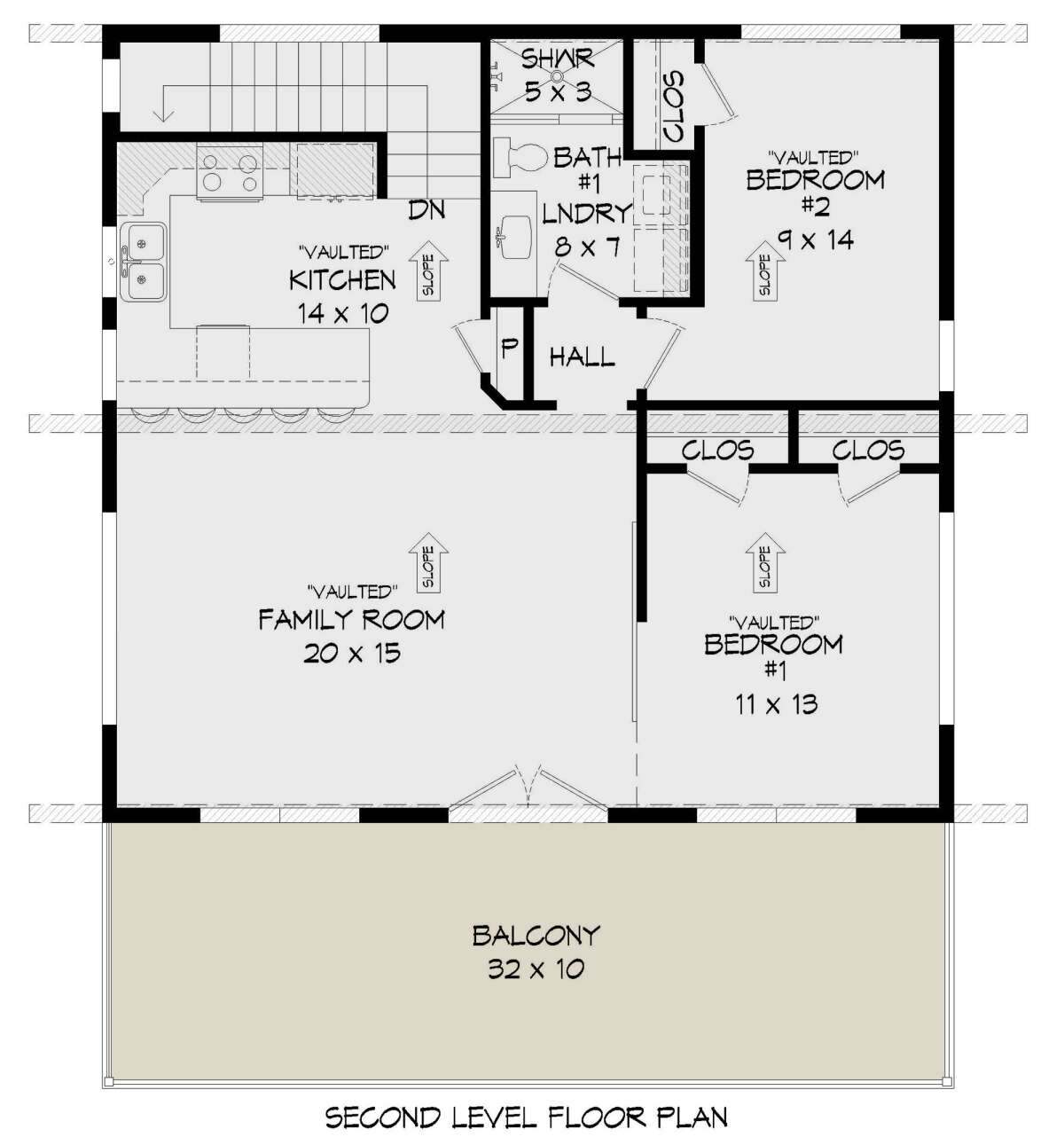Second Floor for House Plan #940-00466