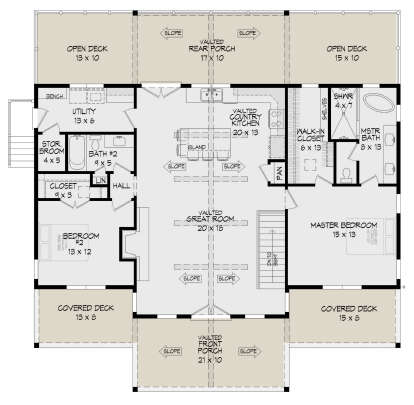 Main Floor  for House Plan #940-00468