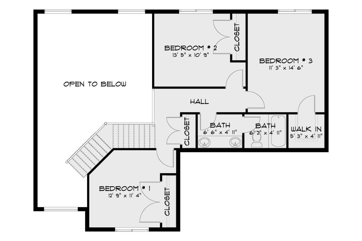 Second Floor for House Plan #2802-00140