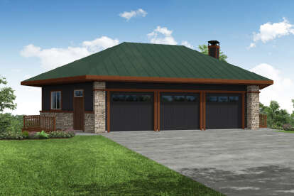 Traditional House Plan #035-00998 Elevation Photo