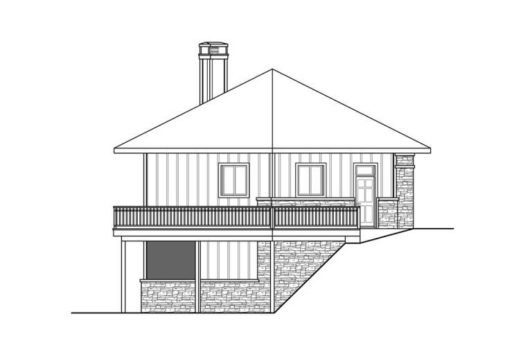 Traditional House Plan #035-00998 Elevation Photo