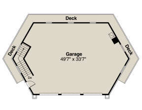 Garage Floor for House Plan #035-00998