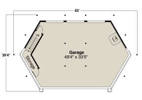 Basement for House Plan #035-00998