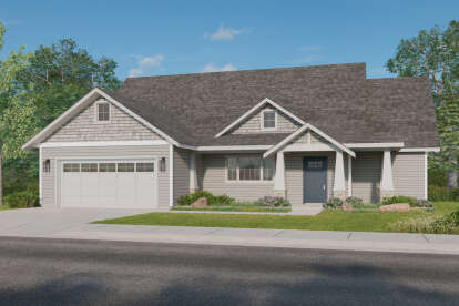 Craftsman House Plan #035-01000 Elevation Photo