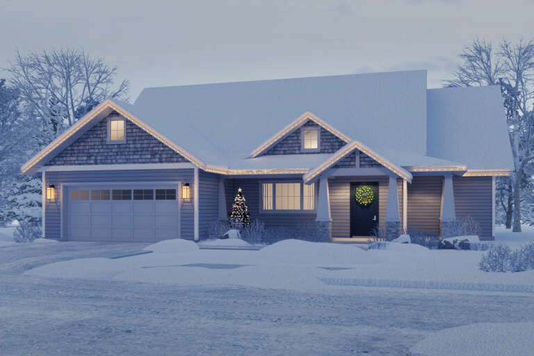 Craftsman House Plan #035-01000 Elevation Photo
