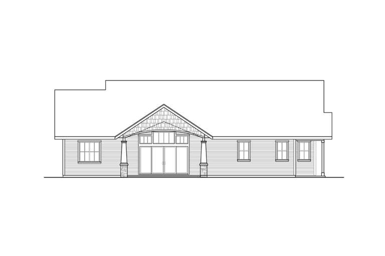 Craftsman House Plan #035-01000 Elevation Photo