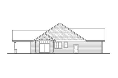Craftsman House Plan #035-01000 Elevation Photo