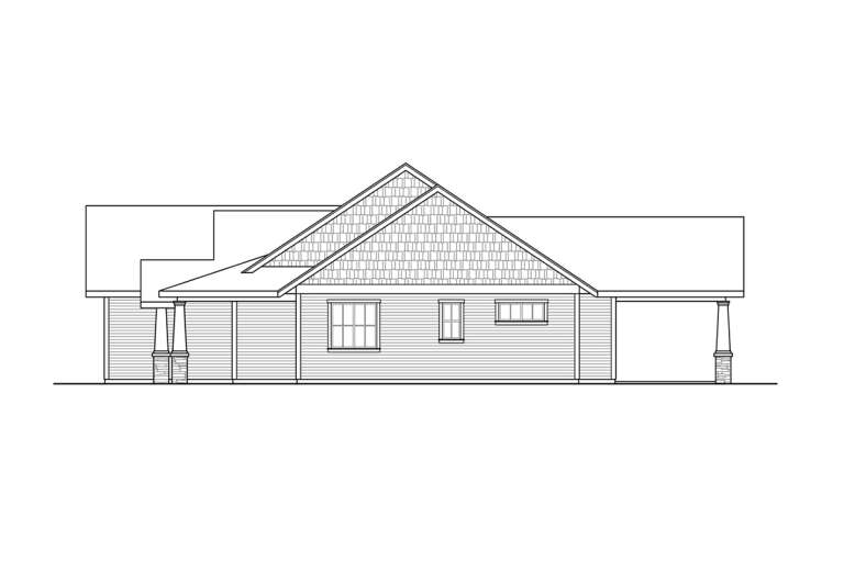 Craftsman House Plan #035-01000 Elevation Photo