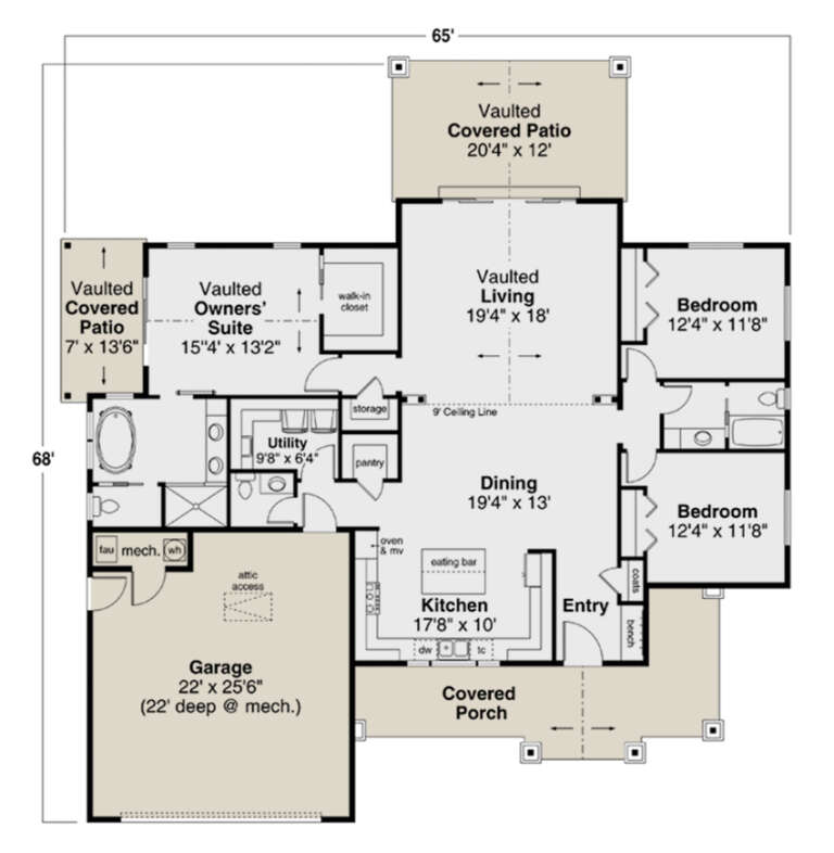 House Plan House Plan #26611 Drawing 1