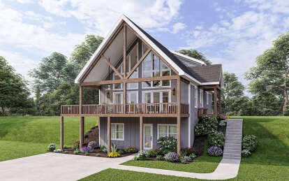 House Plan House Plan #26612 Angled Left Elevation