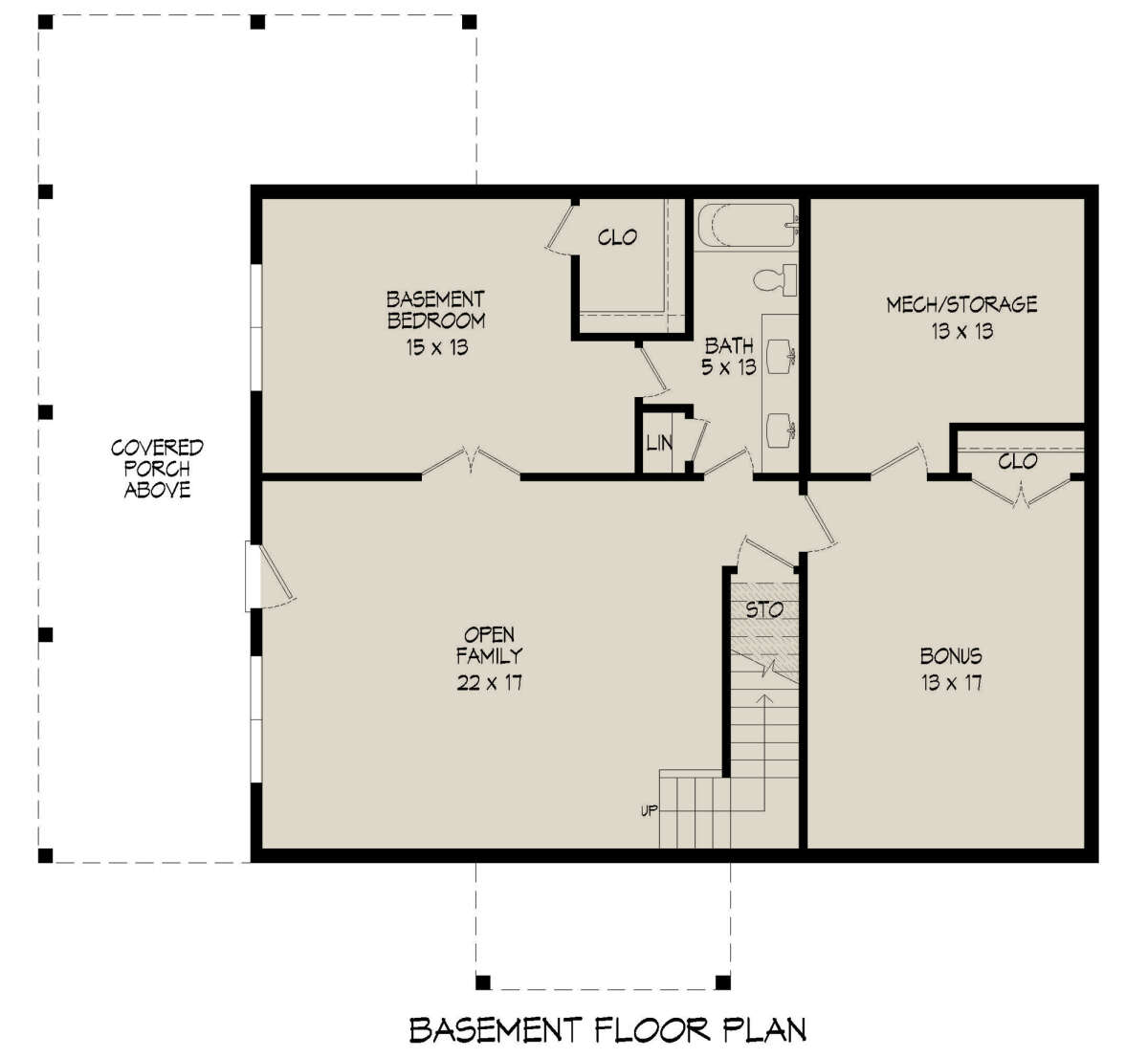 Basement for House Plan #940-00469