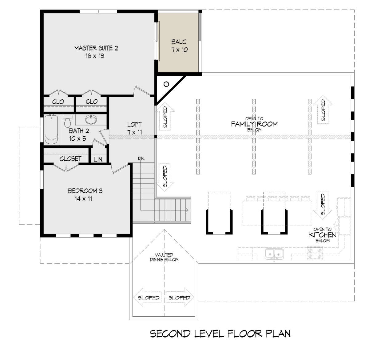 Second Floor for House Plan #940-00470