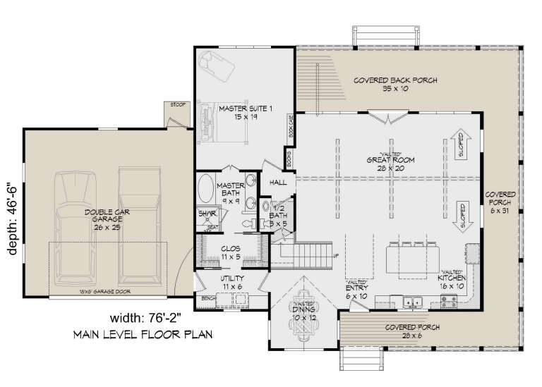 House Plan House Plan #26616 Drawing 1