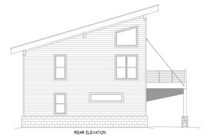 Modern House Plan #940-00475 Elevation Photo