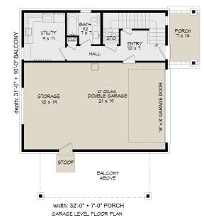 First Floor for House Plan #940-00475