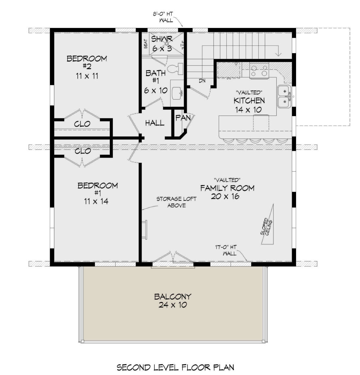 Second Floor for House Plan #940-00475