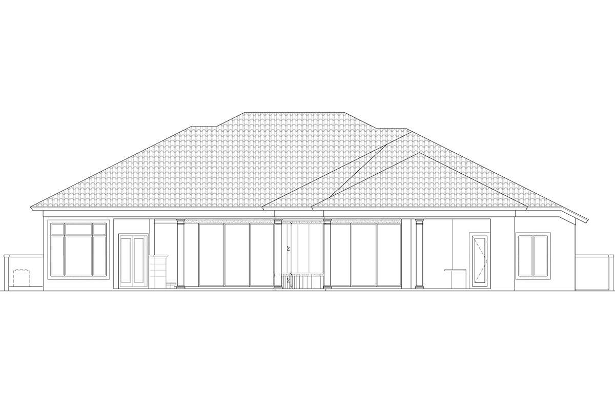 Contemporary House Plan #5565-00155 Elevation Photo