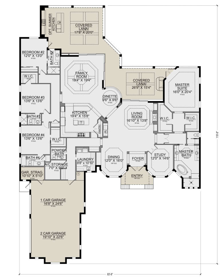 House Plan House Plan #26619 Drawing 1