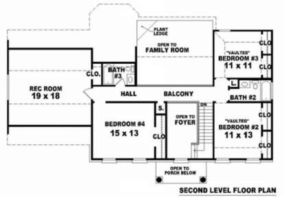 Floorplan 2 for House Plan #053-00341
