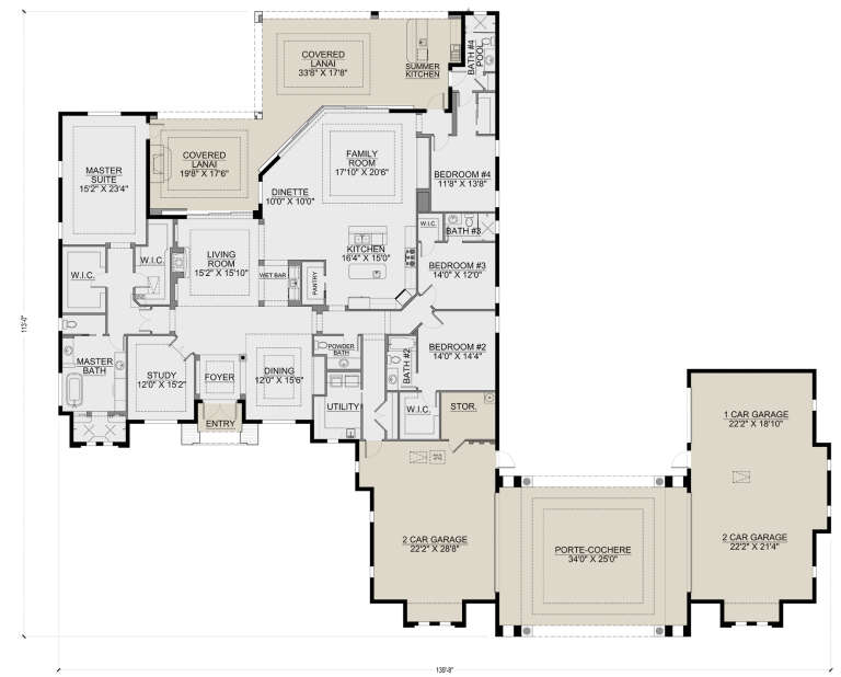 House Plan House Plan #26620 Drawing 1