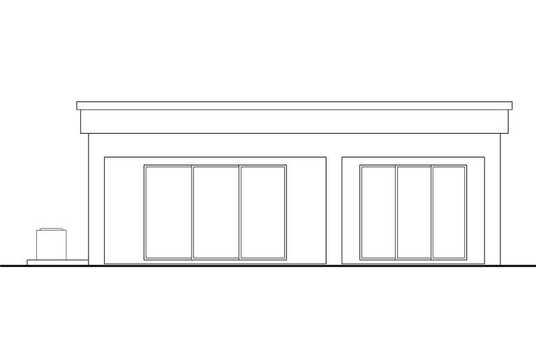 Contemporary House Plan #5565-00157 Elevation Photo