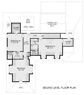 Second Floor for House Plan #940-00476