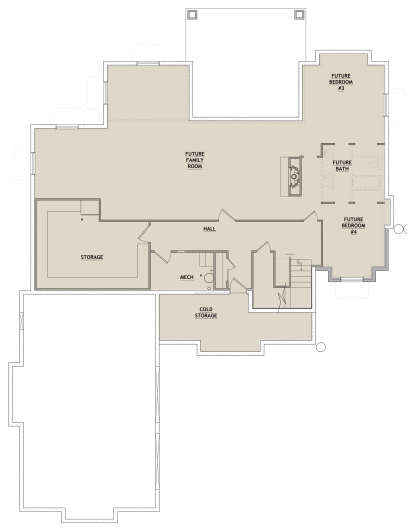 Basement for House Plan #8768-00078