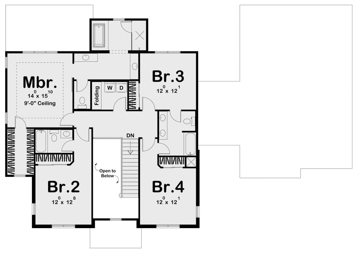 Second Floor for House Plan #963-00643