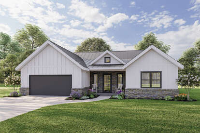 Ranch House Plan #881-00011 Elevation Photo