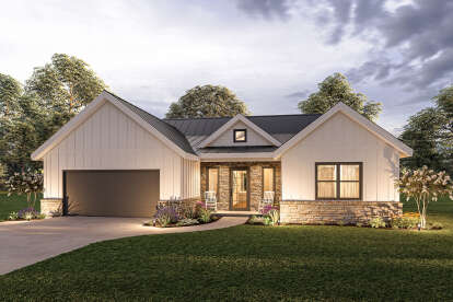 Ranch House Plan #881-00011 Elevation Photo