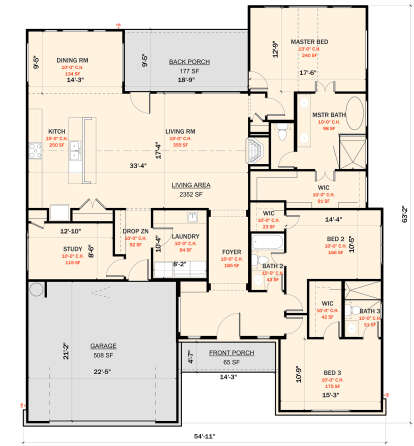 House Plan House Plan #26632 Drawing 1
