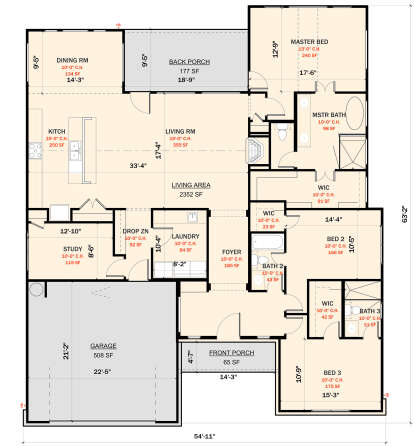 Main Floor  for House Plan #881-00011
