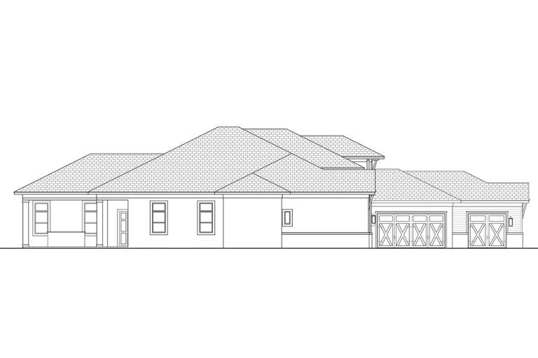 Coastal House Plan #5565-00161 Elevation Photo