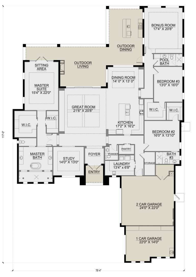 House Plan House Plan #26634 Drawing 1