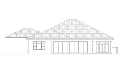 Coastal House Plan #5565-00164 Elevation Photo