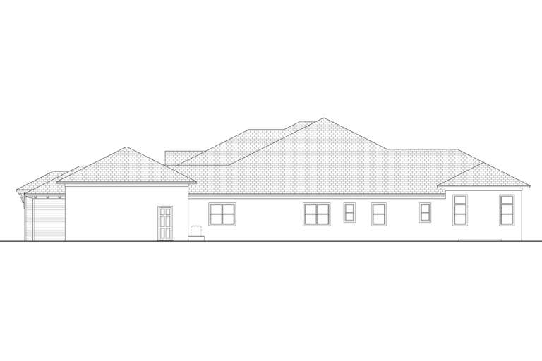 Coastal House Plan #5565-00164 Elevation Photo