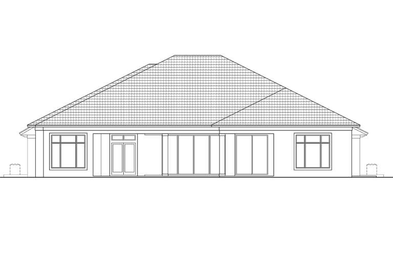 Coastal House Plan #5565-00165 Elevation Photo