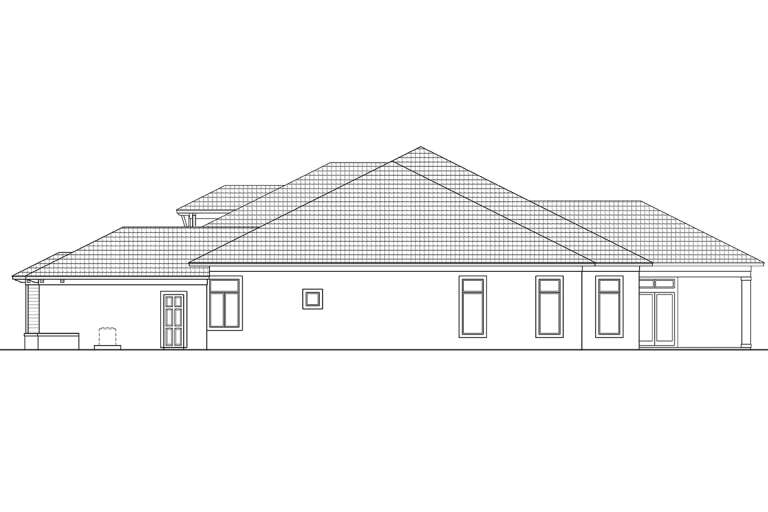 Coastal House Plan #5565-00165 Elevation Photo