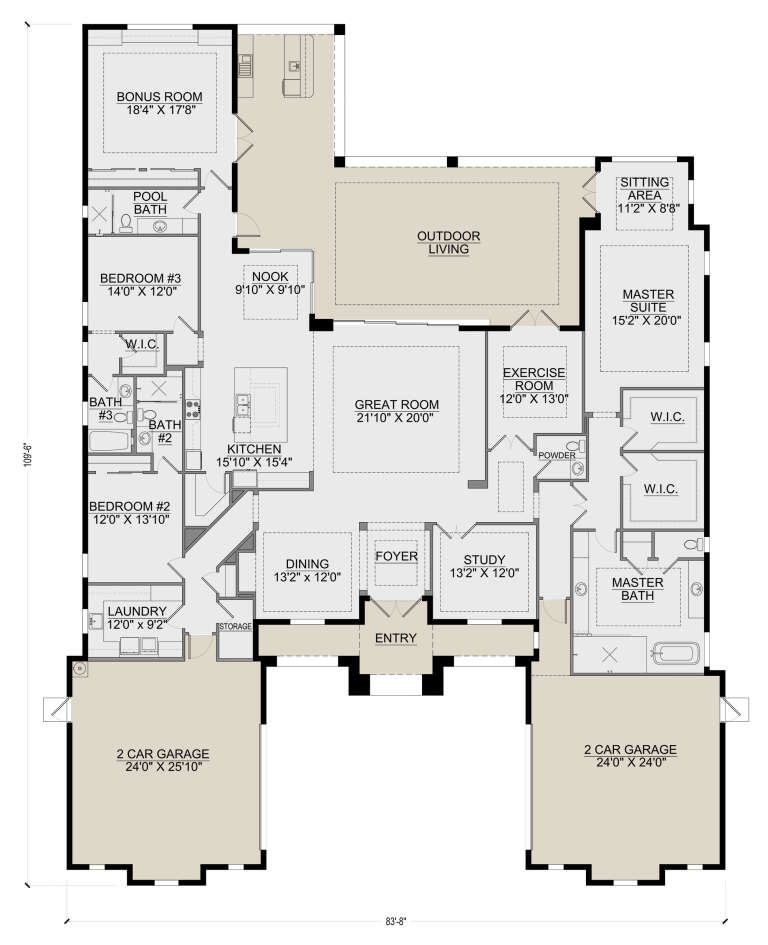 House Plan House Plan #26638 Drawing 1