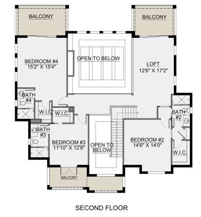 Second Floor for House Plan #5565-00166