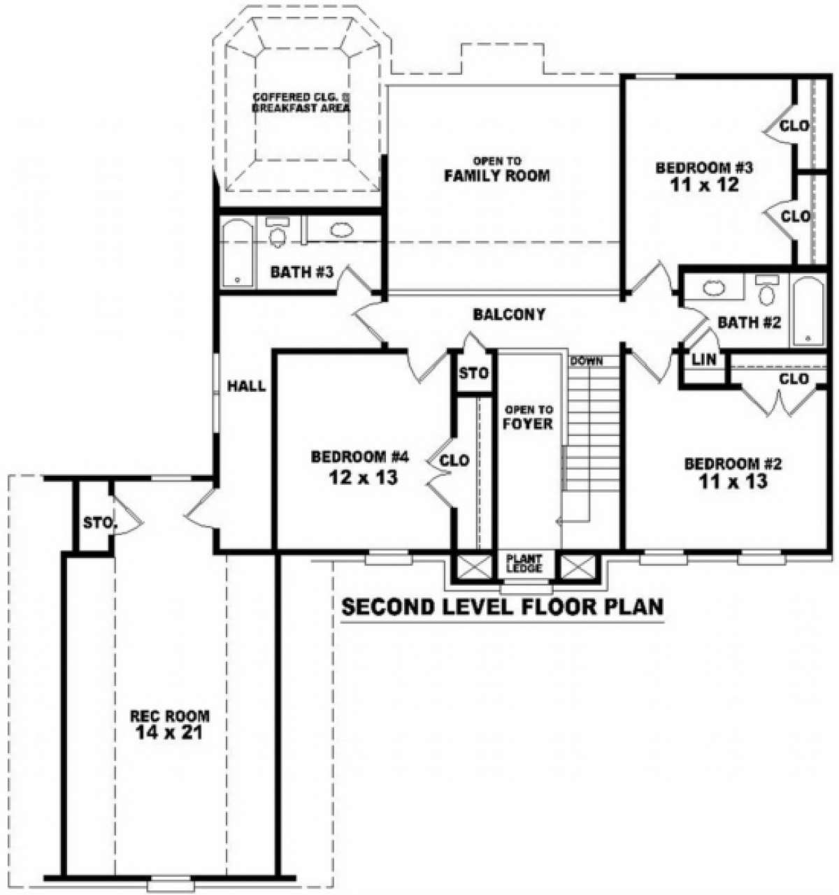 Floorplan 2 for House Plan #053-00343