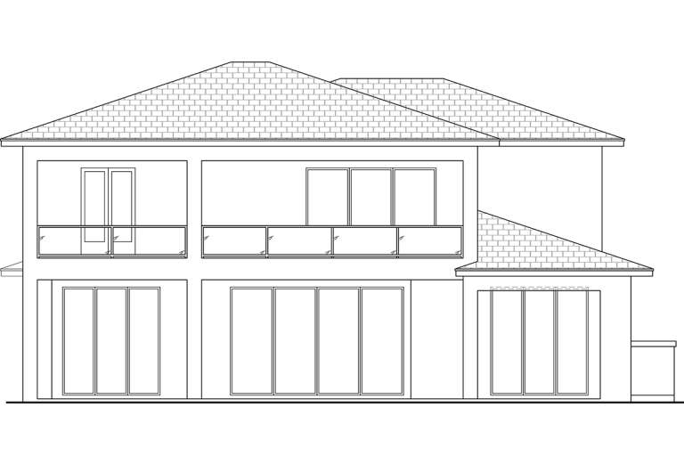 Contemporary House Plan #5565-00167 Elevation Photo