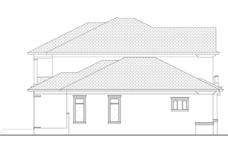 Coastal House Plan #5565-00168 Elevation Photo