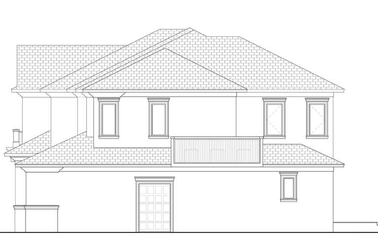 Coastal House Plan #5565-00168 Elevation Photo