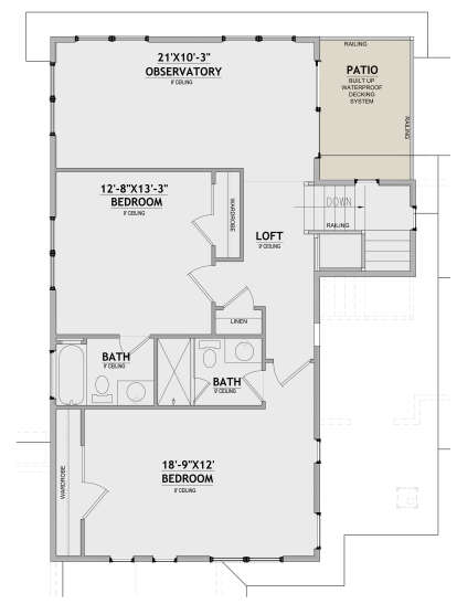 Second Floor for House Plan #8768-00083