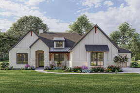 Modern Farmhouse House Plan #3571-00012 Elevation Photo